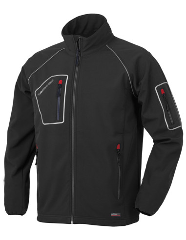 CHAQUETA SOFTSHELL 4B NEGRA