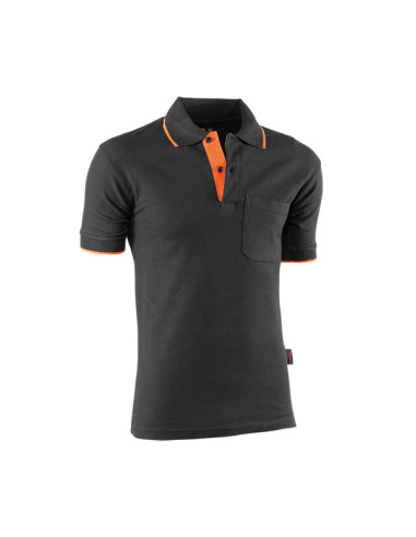 POLO M/CORTA ALGODON NEGRO