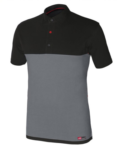 POLO M/CORTA STRETCH GRIS